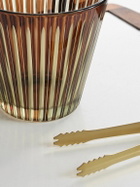 L'Objet - Prism Glass and Gold-Tone Ice Bucket