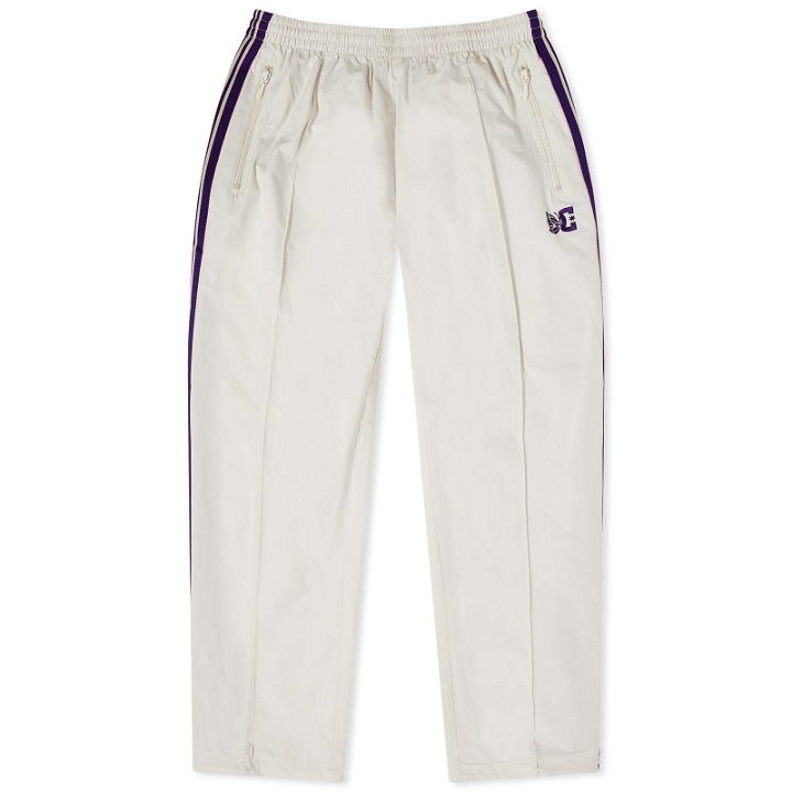 Photo: Needles Men's DC Poly Track Pant in Ivory
