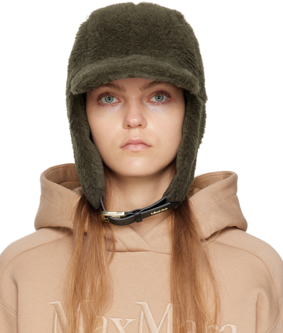 Max Mara Khaki Piroga Cap Max Mara