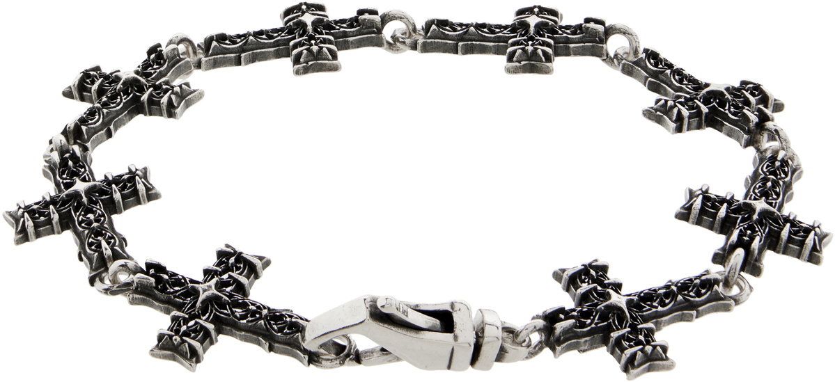 Emanuele Bicocchi Multi Notre-Dame Cross Bracelet
