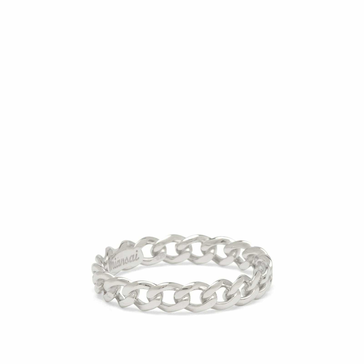 Miansai Men's Cuban Link Ring in Silver