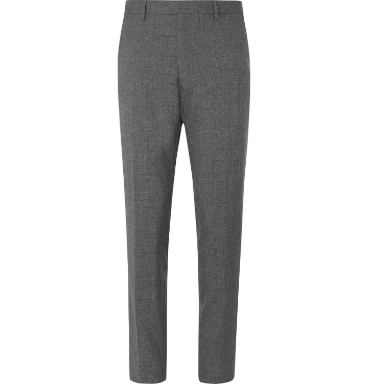 Photo: Hugo Boss - Grey Gains Slim-Fit Wool Trousers - Gray