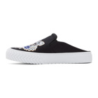 Kenzo Black Tiger Head K-Skate Mule Slip-On Sneakers