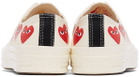 COMME des GARÇONS PLAY Off-White Converse Edition Multiple Hearts Chuck 70 Low Sneakers