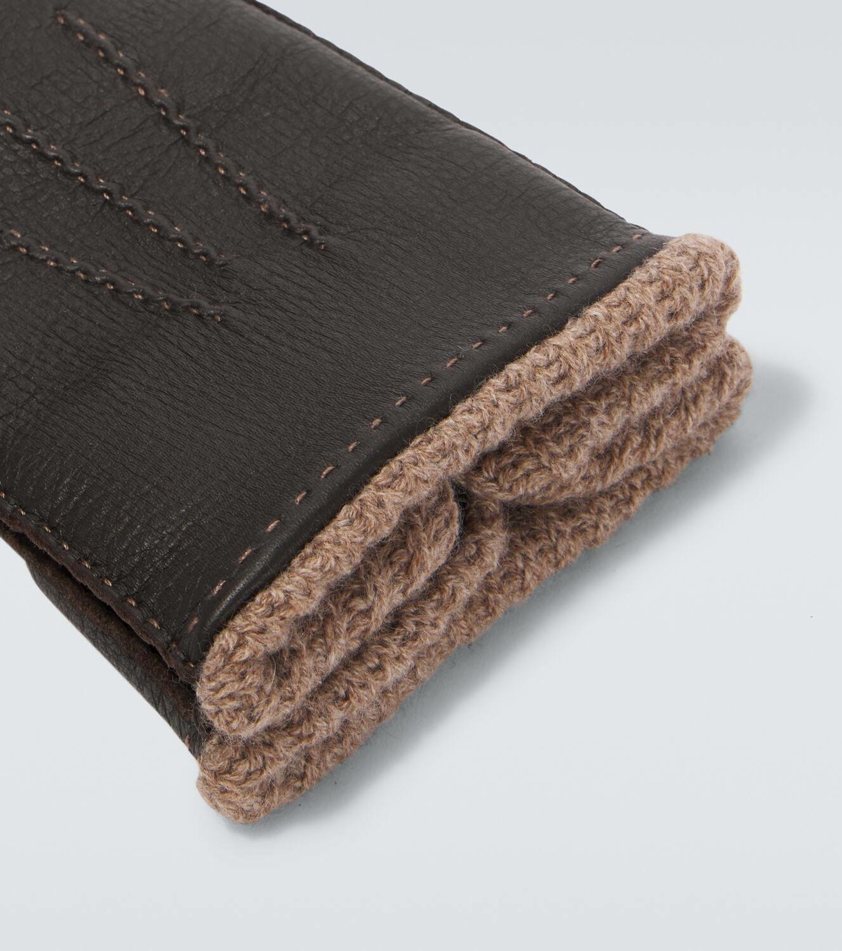 Thom Sweeney Cashmere-lined leather gloves