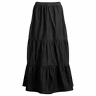 Adidas Women's Denim Maxi Skirt in Medium Black Denim