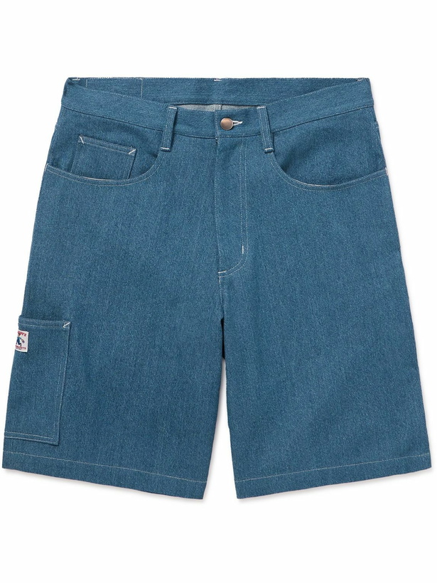 Photo: Randy's Garments - Straight-Leg Denim Cargo Shorts - Blue