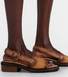 Miu Miu Leather slingback sandals