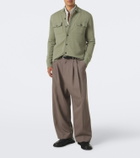 Allude Knitted wool and cashmere shirt