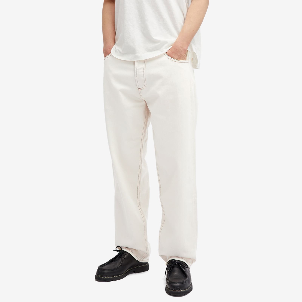 YMC Men's Bez Jeans in Ecru