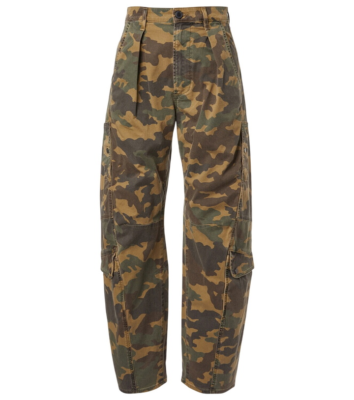 Photo: Citizens of Humanity Flight camouflage twill barrel-leg pants