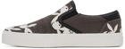 AMIRI Grey & White Playboy Edition Slip-On Sneakers