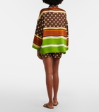 Faithfull Tia printed satin shorts