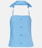 Coperni Halterneck cotton top