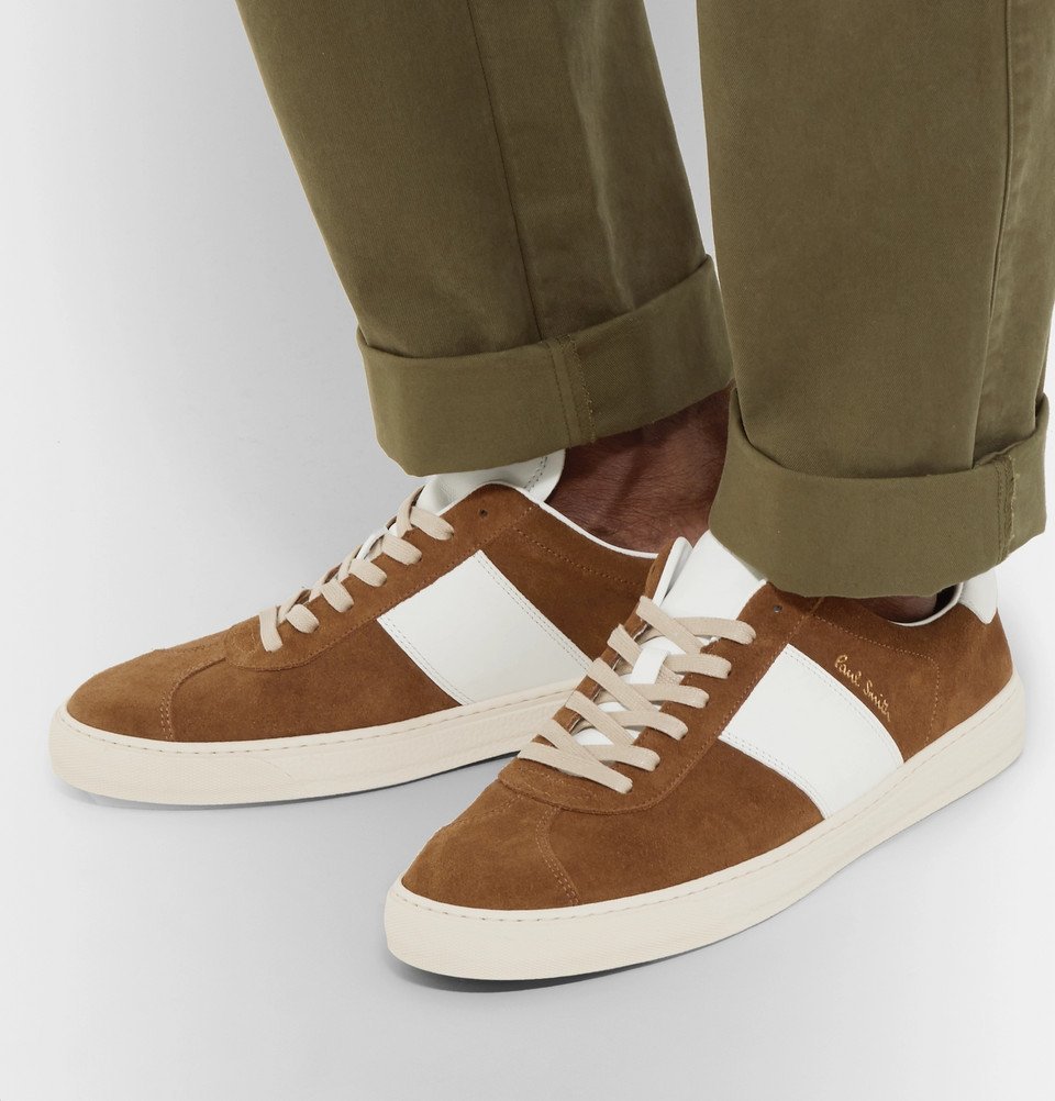 Paul Smith - Levon Suede and Leather Sneakers - Men - Camel  display picture 1