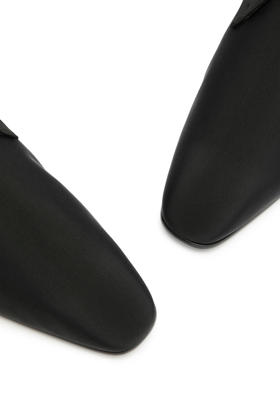Saint Laurent Gabriel 20 Faille Derby Shoes Black