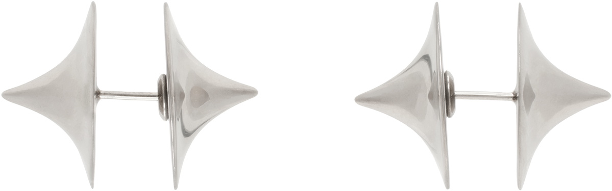 HUGO KREIT Silver Toupie Piercing Earrings