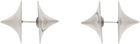 HUGO KREIT Silver Toupie Piercing Earrings