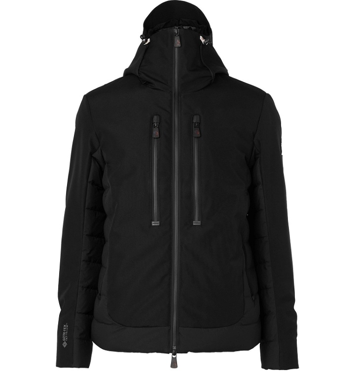 Photo: Moncler Grenoble - Bessans Quilted GORE-TEX Hooded Down Ski Jacket - Black