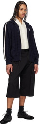 RICE NINE TEN Navy Knitted Training Track Jacket