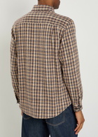 Vowels Checked Wool and Mohair-blend Overshirt Multicoloured
