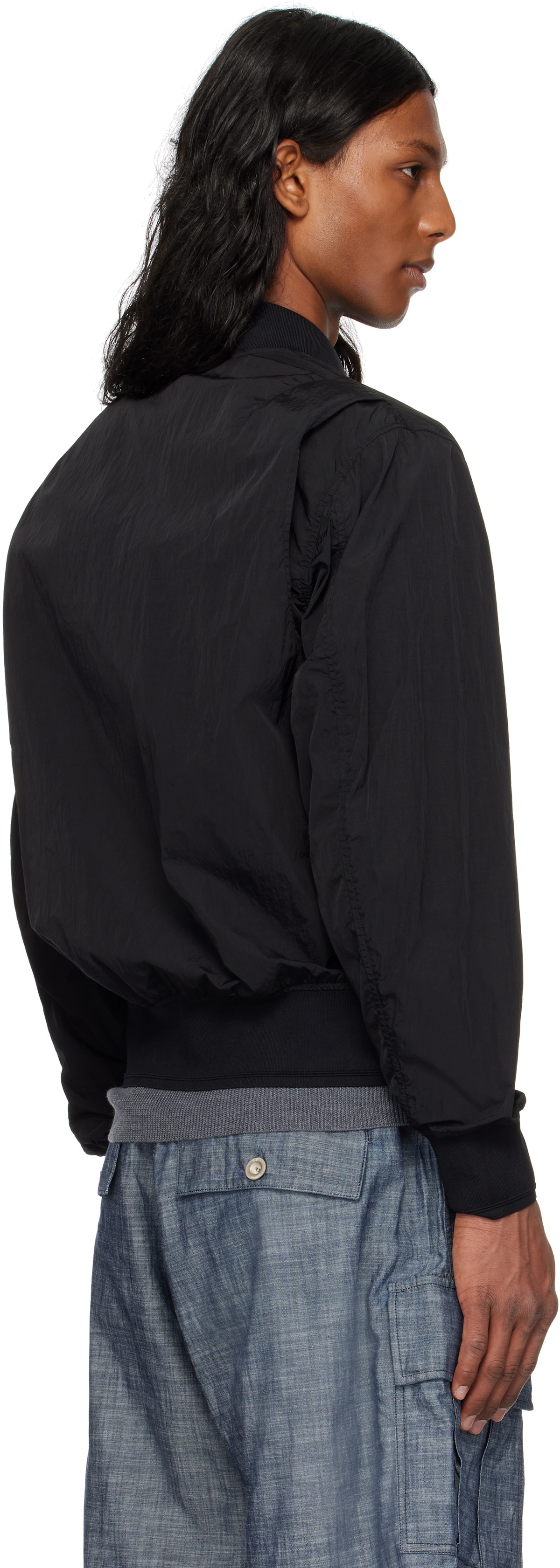 C.P. Company Black Chrome-R Multipocket Bomber Jacket C.P. Company