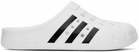 adidas Originals White Adilette Clogs