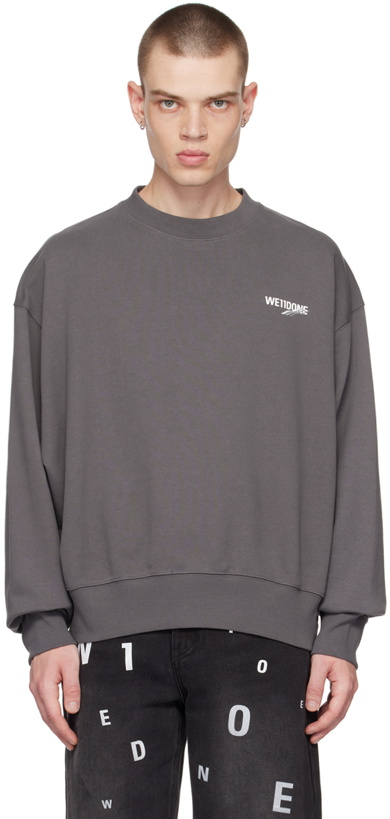 Photo: We11done Gray Printed Sweatshirt