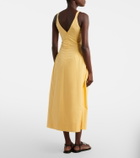 Posse Lindie cotton poplin midi dress