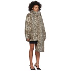 alexanderwang.t Beige Oversized Cheetah Coat