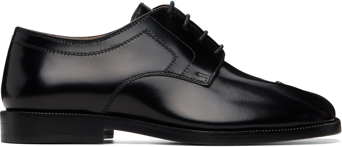 Maison Margiela Black Tabi Lace-Up Derbys