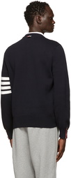 Thom Browne Navy Milano 4-Bar Sweater