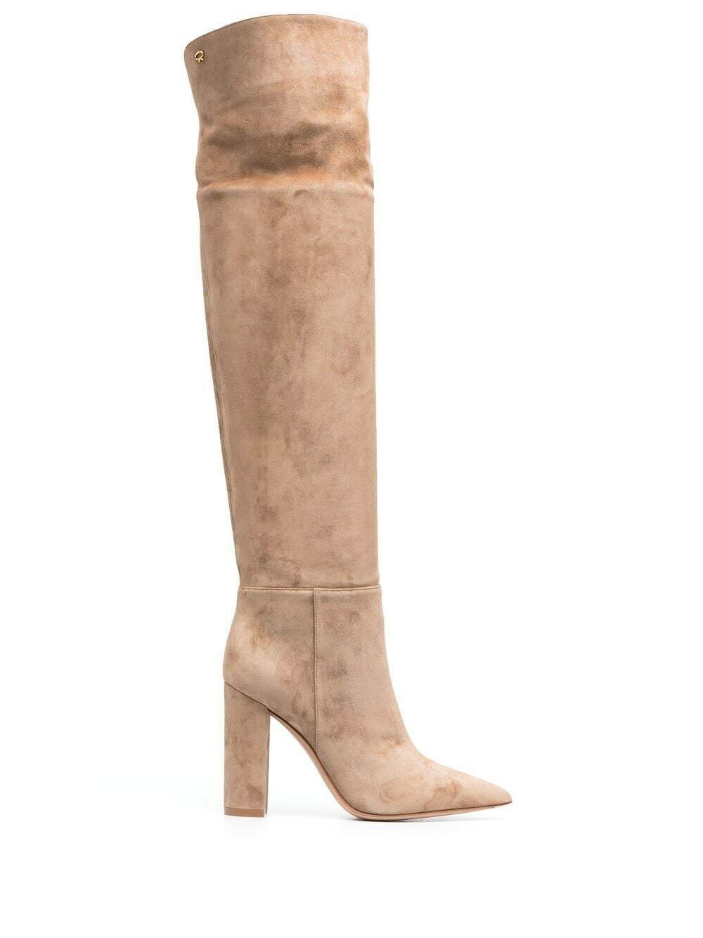 GIANVITO ROSSI - Suede Heel Boots Gianvito Rossi