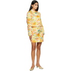Versace Multicolor Printed Silk Duchesse Jacket