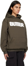 Butter Goods Brown Puff Hoodie