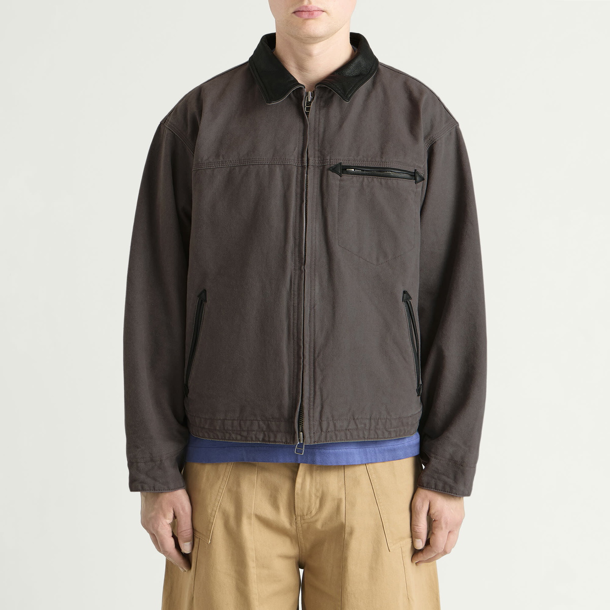 FrizmWORKS Men's Heavy Canvas Work Jacket in Mud