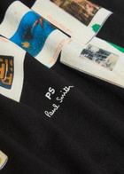 PS Paul Smith Slides Printed Cotton T-shirt Black