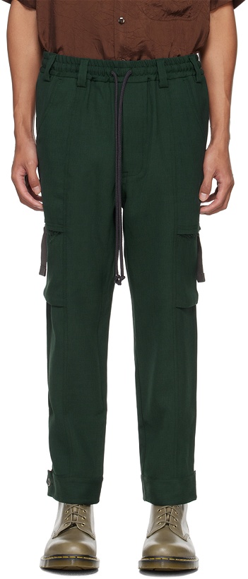 Photo: Song for the Mute Green Tabbed Cargo Pants