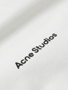 Acne Studios - Exford Logo-Flocked Cotton-Jersey T-Shirt - White
