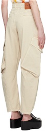 JW Anderson Beige Twisted Trousers