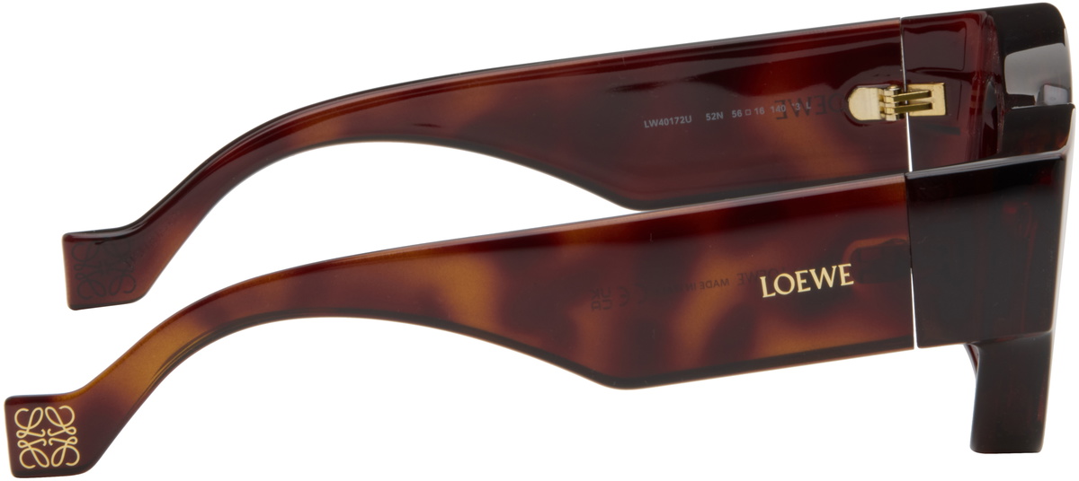 LOEWE Brown Paula's Ibiza Goggle Rectangle Sunglasses