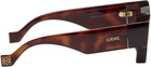 LOEWE Brown Paula's Ibiza Goggle Rectangle Sunglasses