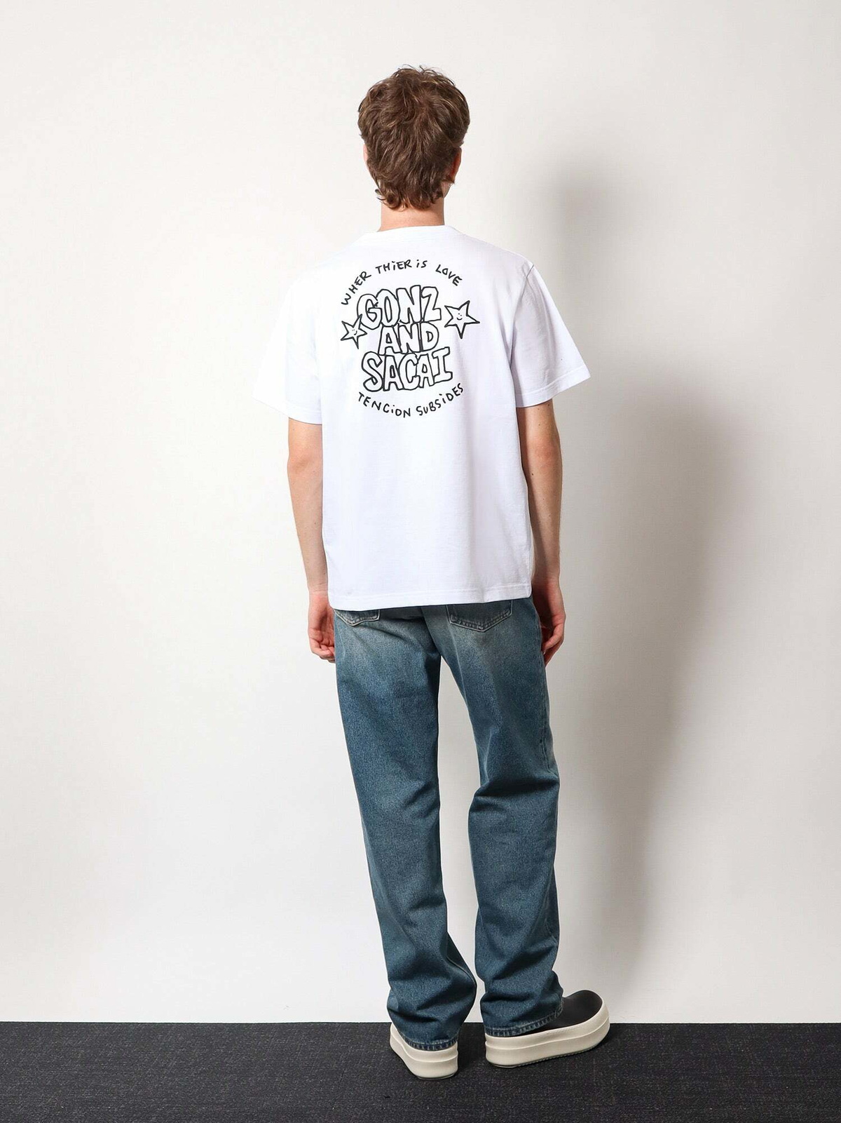 Sacai T Shirt White Mens Sacai 