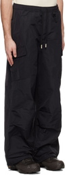 RCOS Black Parachute Cargo Pants
