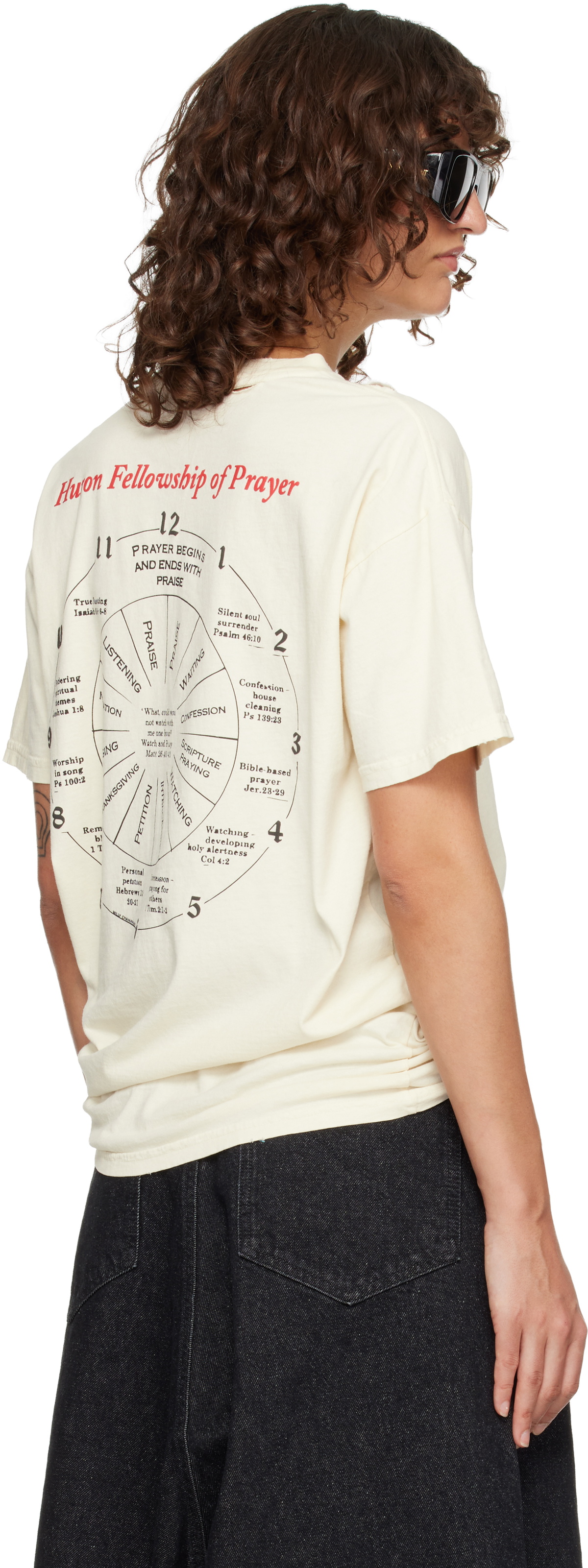 WILLY CHAVARRIA Off-White 'Keep Praying Bitches' Easy T-shirt