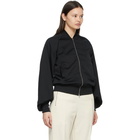 Random Identities Black Rich Sleeve Bomber Jacket