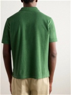 Incotex - Cotton-Terry Polo Shirt - Green
