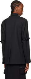 Coperni Black Hybrid Oversized Tailored Blazer