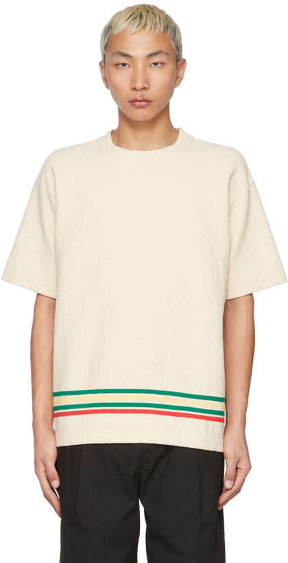 Photo: Jil Sander Off-White Bouclé Knit T-Shirt