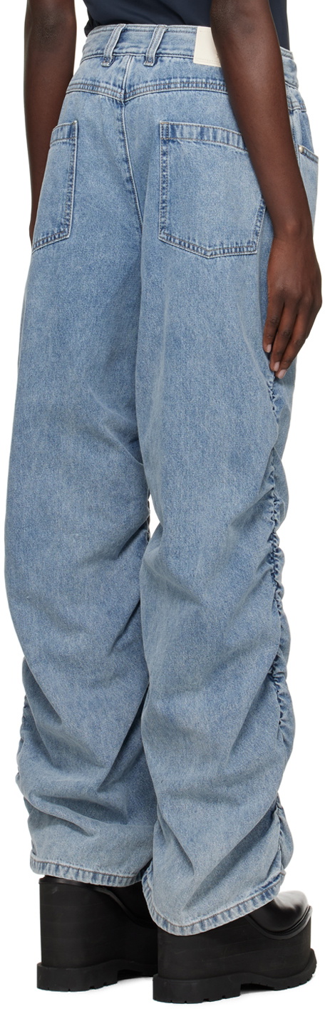 Wooyoungmi Blue Shirring Jeans